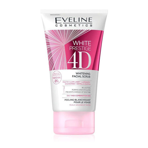 ژل شوینده و روشن کننده و ضد لک صورت اولاین Eveline White Prestige 4D