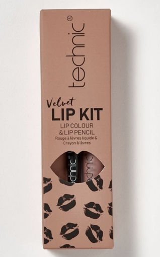 کیت رژ لب و مداد لب تکنیک Velvet Lip Kit Technic